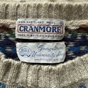 Cranmore Cream Multicolor Crewneck Sweater